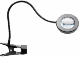 Activeshop LED stolní zvětšovací lampa s hadím kruhem, černá
