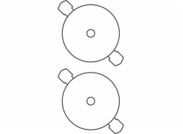 Avery Zweckform ETYK.ZF L7676 25 PRŮMĚR 117 CD BÍLÉ ETIKETY 25 LISTŮ - L7676-25 N