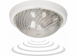 Orno 7070T-ALFA/MS/PL, svítidlo s mikrovlnným pohybovým senzorem, 75W, E27, IP44, IK10, průhledný polykarbonát