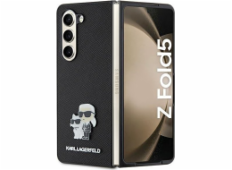 Karl Lagerfeld Karl Lagerfeld KLHCZFD5SAKCNPK Z Fold5 F946 pevné pouzdro černá/černá Saffiano Karl&Choupette odznak