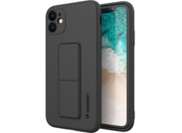 Wozinsky Silikonové pouzdro Wozinsky Kickstand Case s flexibilním stojánkem pro Xiaomi Redmi 10X 4G / Xiaomi Redmi Note 9 černé