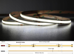 MW Lighting LED pásek LED PÁSEK LED-COB-12V/8W-CW/5M - 6500K MW Lighting