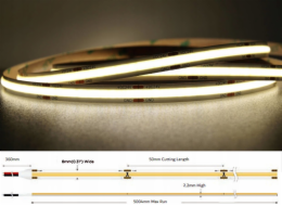 MW Lighting LED pásek LED PÁSEK LED-COB-24V/8W-NW/5M - 4000K MW Lighting