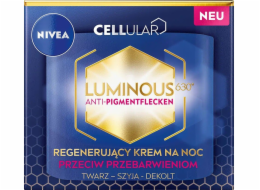 Nivea Cellular Luminous 630 Regenerační noční krém proti zabarvení pleti 50ml