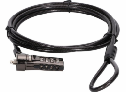 Conceptronic Bezpečnostní kabel CONCEPTRONIC NBT Notebook Zahlenschloss Standard 1,8m sw