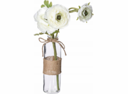 Atmosphera Umělé květiny ve skleněné váze CAMELIA, 39,5 cm