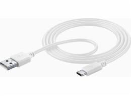 Cellular Line Kabel USB-A pro mobilní telefony - 1,2 m bílý (KABKACELLUUSB002)