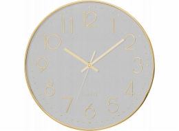 Atmosphera Tiché nástěnné hodiny do ložnice, hodiny s tichým mechanismem, červené, O 30 cm
