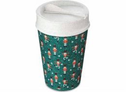Koziol ISO TO GO kávový hrnek s sebou, 400 ml, geometrický vzor, KOZIOL