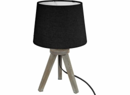 Atmosphera Stolní lampa MINI NOIR, dřevěné nohy, 30 cm