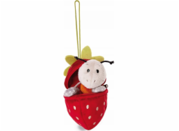 NICI NICI 49434 Plyšový mravenec Enzi 13 cm s poutkem v jahodově zelené barvě
