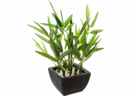 Atmosphera Umělá dekorativní rostlina BAMBUS, 26 cm, černý květináč