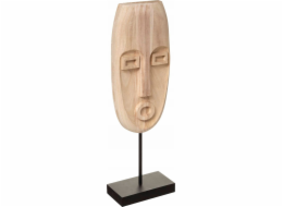 Atmosphera Dřevěná maska SAFARI, etnický motiv, přírodní hnědá, výška 46,5 cm