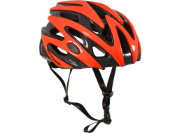 Dunlop Nastavitelná cyklistická helma, červená s LED diodami, velikost M