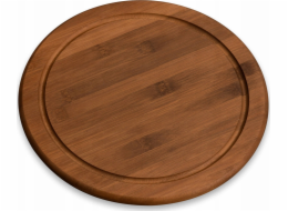 Kesper Kulatý servírovací talíř tmavý bambus, O 26 cm