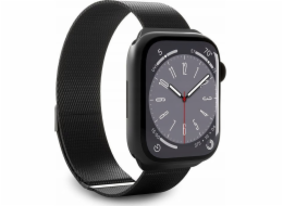 SBS Mobile Chytré hodinky Puro Milanese řemínek pro Apple Watch 38/40/41 mm černé