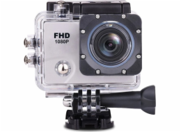 Hurtel Camera Sportovní kamera 1080P Full HD Wi-Fi 12Mpx Voděodolná širokoúhlá + příslušenství Bílá Sportovní kamera 1080P Full HD Wi-Fi 12Mpx Voděodolná širokoúhlá + příslušenství Bílá