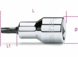 BETA Unášecí bit 1/2" pro šrouby s vnitřním šestihranem TORX T20 58 mm, 920TX Beta