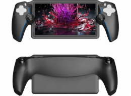 JYS Silikonový kryt s držákem pro Sony PlayStation Portal / PS Portal / PS Portal / Černý / P5183