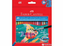 Faber-Castell Akvarelové tužky se štětcem 48 barev Faber-Castell (114448 FC)