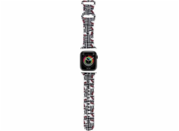 Hello Kitty Silikonové náušnice a proužky Hello Kitty - řemínek pro Apple Watch 38/40/41 mm (černý)