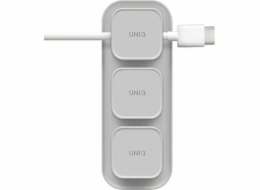 Uniq stojan UNIQ Pod Mag magnetický organizér kabelů + základna šedá/křídově šedá