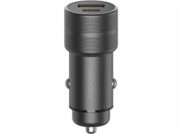 Energea Nabíječka Samostatná nabíječka ENERGEA. 1x USB+1x USB-C PD-QC 3.0 38W šedý/bronzový hliníkový disk PD20+