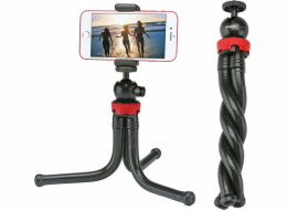 NoName Selfie tyč s trojnožkou, flexibilní, černá
