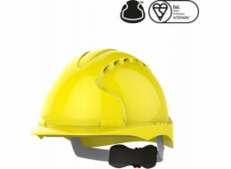 JSP Ochranná přilba EVO®3, nastavení pomocí otočného knoflíku, ventilovaná, žlutá