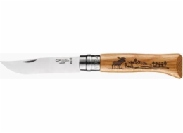 Opinel Opinel Nůž Animalia Oak Moose 08