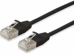 Equip Equip patchkabel Cat6A F/FTP 2xRJ45 10,00 m sw tenký LSZH