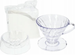 Hario Hario - Sada V60 Drip-Assist - Sada dripperů V60-02 + víčko + filtry