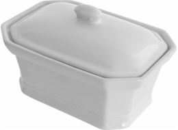 Secret de Gourmet Keramická zapékací mísa MINI s víkem, bílá