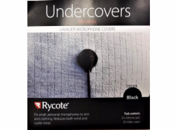 Rycote Rycote Undercovers, černé - 30 kusů + 30 samolepek