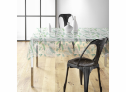 Douceur d`Interieur Interiérový design Průhledný PVC ubrus s rostlinným vzorem AUREA, 140 x 240 cm