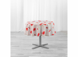 Douceur d`Interieur Kulatý ubrus do interiéru SWEET POPPY, Vlčí máky, O 180 cm
