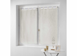 Douceur d`Interieur Krátký kuchyňský závěs HALTONA, 60 x 160 cm, přírodní barva, 2 kusy