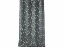 Douceur d`Interieur Interiérový závěs grafitový SAKURA, s očky, rostlinný vzor