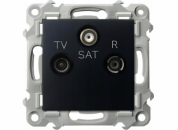 Ospel Zásuvka RTV-SAT Ospel Szafir GPA-ZS/m/33 finální černá metalíza