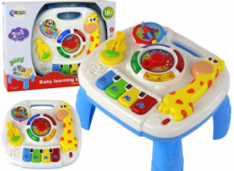 LeanToys Vzdělávací interaktivní 2v1 stolek pro batolata Žirafa
