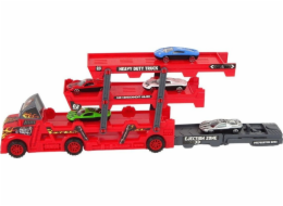 LeanToys Velký Auto Truck Skládací třípatrový odtahový vůz s odpalovacím zařízením