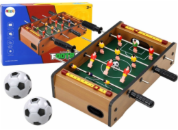 LeanToys Mini stolní fotbal dřevěný 36 cm x 21,5 cm x 9 cm