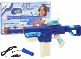 LeanToys Vodní puška M416 500ml modrá baterie