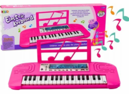 LeanToys Elektrické piano pro děti 36 melodií růžové