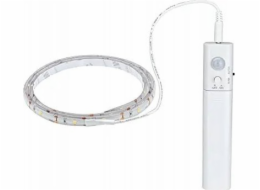 Paulmann LED pásek bateriový, LED pásek 1m, 3000K, 2W, 156lm, pohybový senzor, 4x AAA baterie 5V, bílý