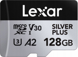 Lexar Paměťová karta Professional Silver Plus MicroSDXC 128 GB třída 10 UHS-I/U3 A2 V30 (LMSSIPL128G-BNANG)