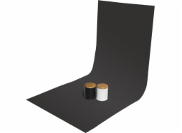 GlareOne PVC pozadí 60x130cm - černé, zrcadlové