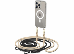 Tech-Protect TECH-PROTECT FLEXAIR CHAIN MAGSAFE IPHONE 15 PRO MAX ČERNÁ A BÉŽOVÁ