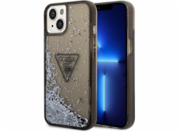 Guess Pouzdro Guess GUHCP14SLFCTPK Apple iPhone 14 černé/černé pevné pouzdro Liquid Glitter Palm Collection
