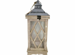 Saska Garden Vánoční dekorace DEKORATIVNÍ DŘEVĚNÁ LAMPA výška 43cm